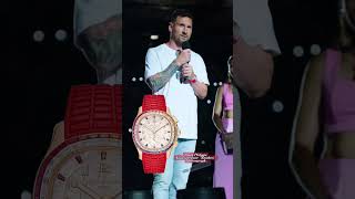 Leo Messi was wearing Patek Philippe Aquanaut Luce 'Rainbow' watch #leomessi #shorts #short