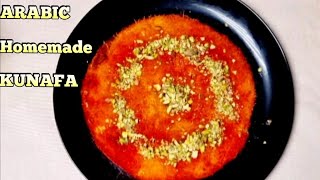 Kunafa recipe without oven | Arabic kunafa,كنافة، sweet dish by unique kitchen kunafa