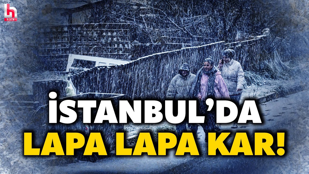 İstanbul beyaza büründü! Kar yağışı vatandaşlara zor anlar yaşattı!