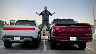 Efficiency Showdown! Rivian R1T vs Ford F-150 Lightning - Which Is The Most Frugal Electric Truck?