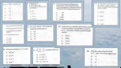 WASSCE 2023 Further Elective Mathematics Paper 1 questions 21 to 30