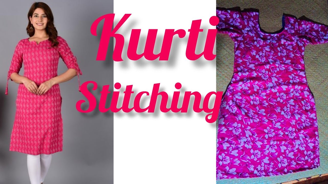 Simple & Sober Kurti | Kurti Cutting and Stitching | Full Tutorial for Kurti  | Decent Neck Design - YouTube
