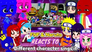FNF Sliced But Everyone Sings it | Vs Corrupted Annoying Orange| Gacha FNF and Naruto Reaction