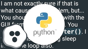 wxPython Pango error when using a while True loop in a thread