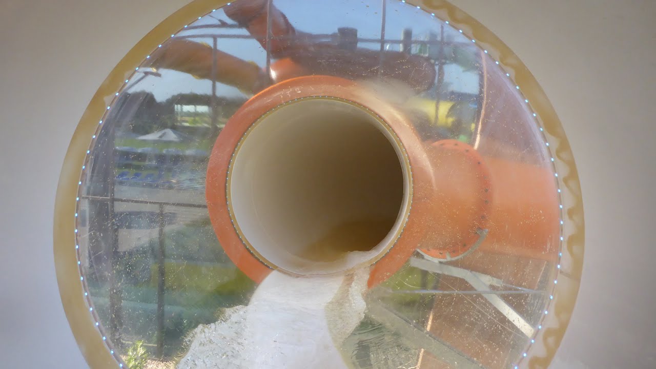 x-bionic sphere Aqua Arena - Orange Interactive Slide Onride POV