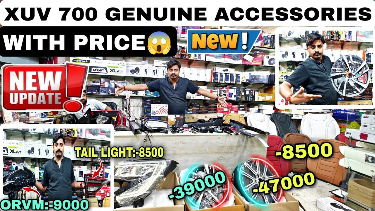 xuv700 Mahindra genuine accessories with pricing✅xuv700 ax3 headlight✅Xuv 700 full modified