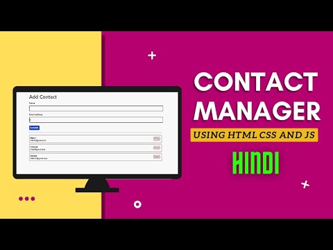 Contact Manager Website | Using Html,css and js - YouTube