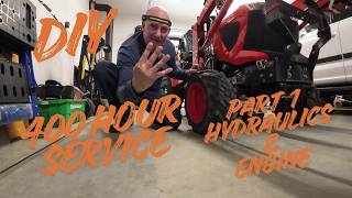 Kubota BX 400Hour Service Part 1- Tractor Maintenance #kubota #diy #how #howto #learning