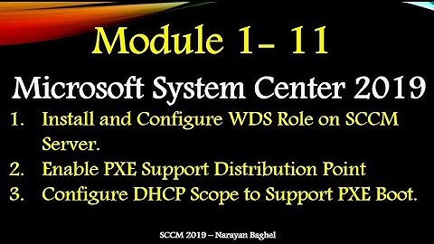 How to Enable PXE Boot and Install WDS , DHCP Role Step by Step Microsoft System Center 2019 - 11