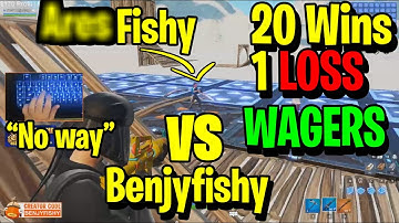 NRG Benjyfishy WINS 20 10$ Wagers  Then Gets Destroyed by His Biggest Fan - 1v1 Pro BuildFights EU