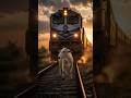 "ट्रेन के सामने आई गाय 😳 आर्मी जवान ने किया चौंकाने वाला काम! #shorts"#Soldier #Train #Cow #ai