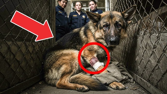 Abused German Shepherd Cowers In A Camp Corner—What Happens Next Leaves  Everyone Stunned