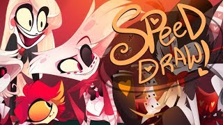 Speed Draw- Poker Game (Hazbin Hotel)-Vivziepop