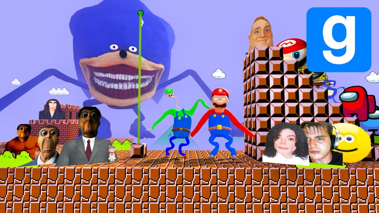 Мемы Nextbots в Super Mario - Garry's Mod