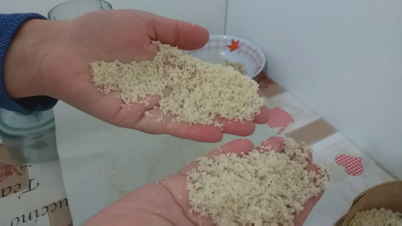 طريقتي في رحي اللوز والكاوكاو مع جميع انواع الغرابل المستعملة.