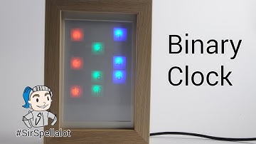 DIY Binary Clock (with Arduino, color LED in a picture frame)