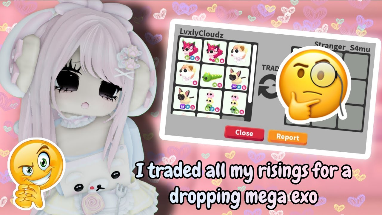 I traded all my RISING PETS for a DROPPING mega exotic?! 😲 | *ADOPT ME*