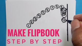 How To Make Flipbook Step By Step For Beginners / Easy Drawing Basket ball Flip Book For Basic