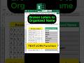 How to Combine Separated Letters into Names in Excel | TEXTJOIN Trick
