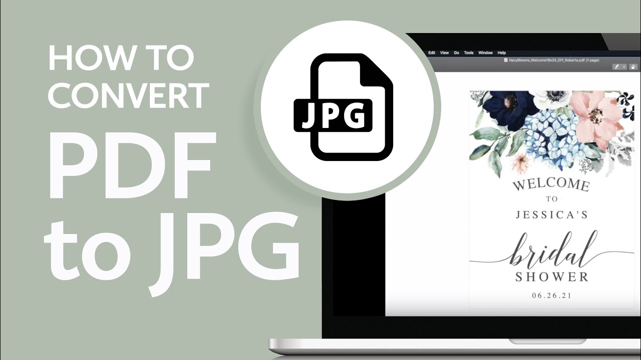 How to convert your PDF to a JPG for online printing - YouTube