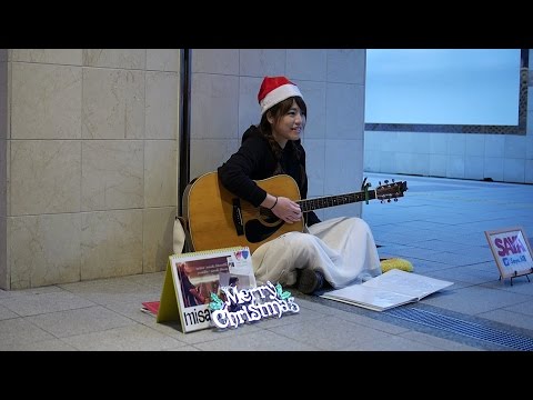 紗耶～saya～(さや) 「チェリー」(スピッツ) ギター弾き語り 路上ライブ 2016年12月23日