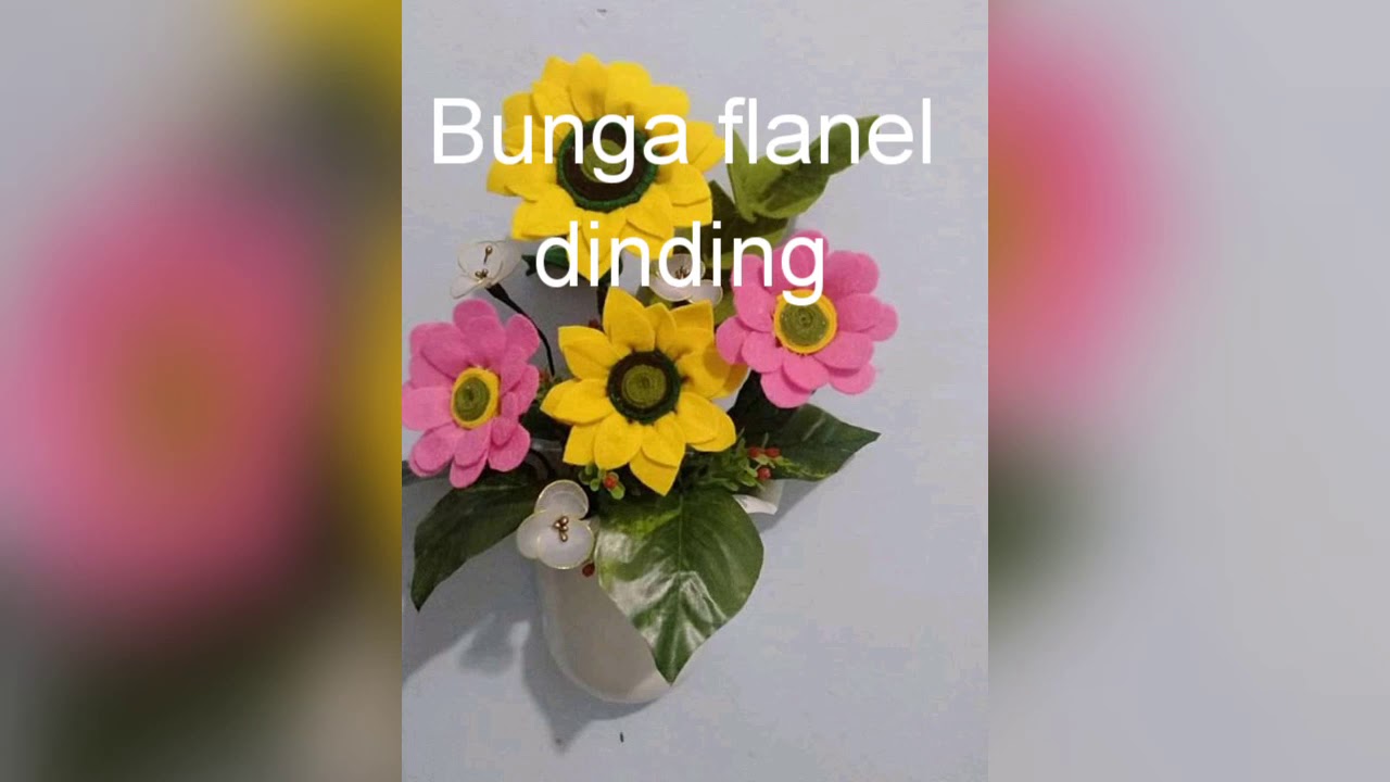  Bunga  hiasan  dari  kain flanel handmade YouTube