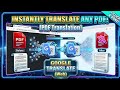 How to Translate PDF & Documents with Google Translate (Web Version) | 2026 Guide|KeshavTechy 
