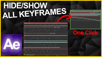Hide or Show ALL Keyframes With 1 Click in After Effects