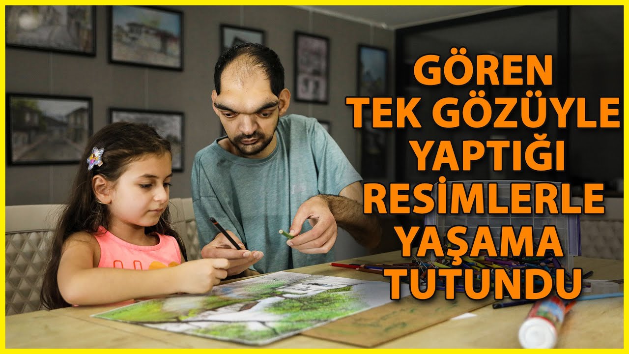 Engelli Alper Resimle Hayata Tutundu, Görme Yetisi Azalınca Ders Vermeye Başladı