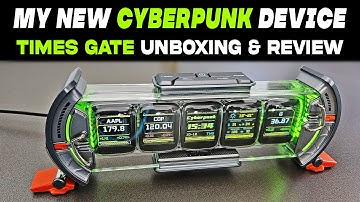 Mijn NIEUWE CYBERPUNK-apparaat: Divoom Times Gate Cyberpunk digitale klok, uitpakken en review | ...