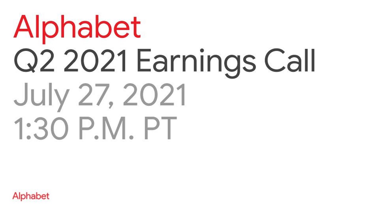 Alphabet Q2 2021 Earnings Call Youtube