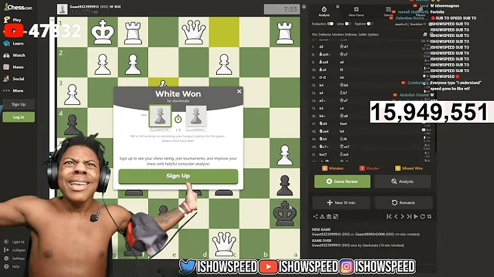 iShowSpeed Plays MAGNUS CARLSEN IN CHESS