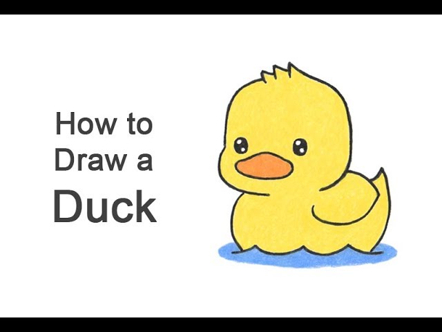 How to Draw a Duck (Cartoon) - YouTube