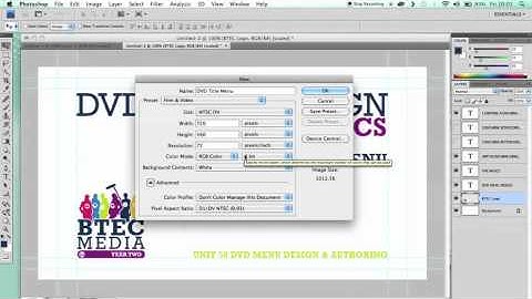 DVD Menu Design Setup