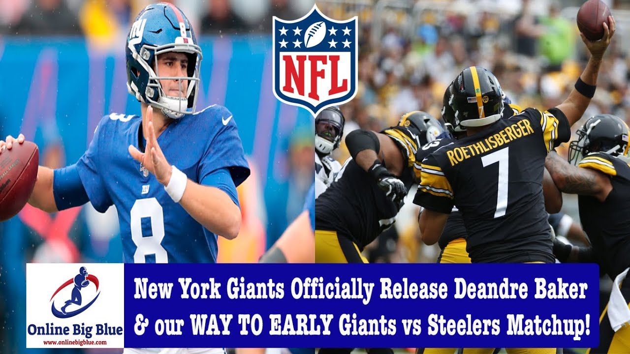 New York Giants Officially Release Deandre Baker & our WAY TO EARLY