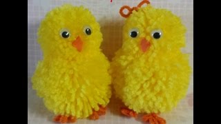 pompom chick & bunny tutorial