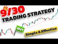 9/30 Trading Strategy... A Simple and Effective Day Trading Strategy Based on 9 EMA and 30 EMA