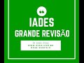 AN´ALISE PROVAS REVIS~AO IADES Prof.