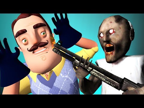 видео: ГРЕННИ vs ПРИВЕТ СОСЕД 3 (Granny vs Hello Neighbor АНИМАЦИЯ)