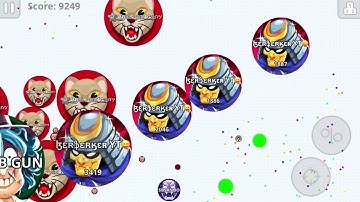 AGAR.IO MOBILE! TEAMING UP WITH RANDOM PEOPLE