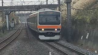 E231系0番台ケヨMu5編成が東川口駅2番線に到着する動画