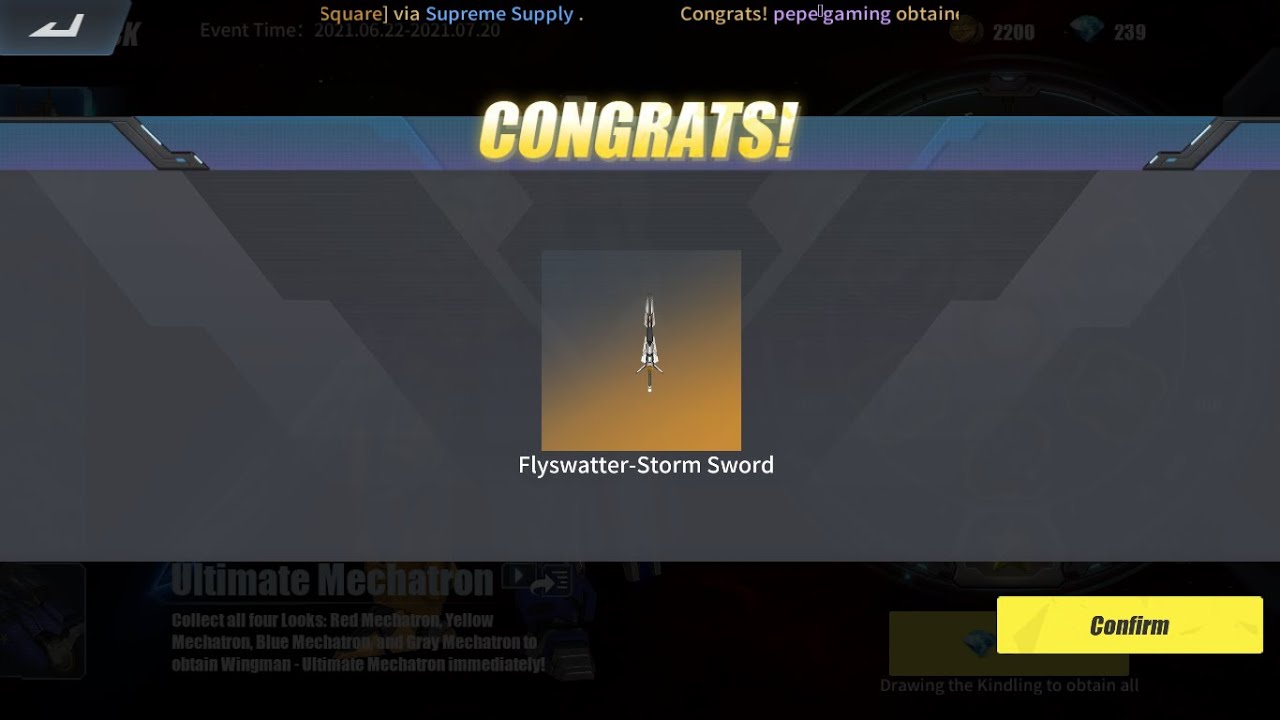 Ros Bet Derby 100 dias and i got flyswater mechatron