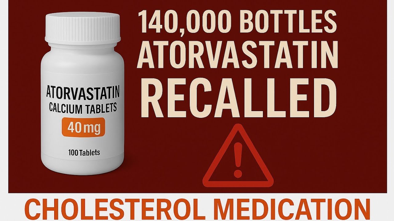 140,000 Bottles of Atorvastatin Recalled 🚨 | Major cholesterol medication recall | Recall Alert 