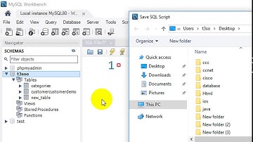 How to save SQL code in MySQL Workbench