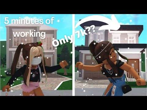 Building a BLOXBURG HOUSE With The MONEY I Make in 5 MINUTES! - YouTube