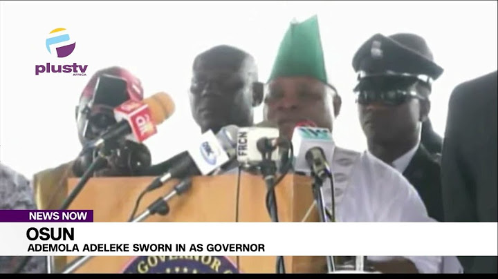 Ademola Adeleke Sworn In As Osun Governor | NEWS
