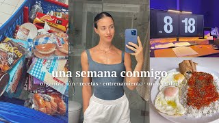 Una semana conmigo *realista* | universidad, entrenamientos, comidas saludables 