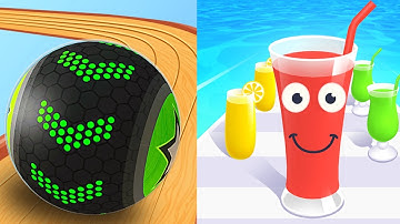 Going Balls vs Juice Run All Levels New Update iOS Android Walkthrough