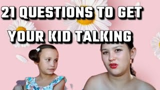 21 Questions with my niece// Get your kid talking & build conversation