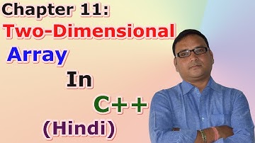 Chapter 11: Two-Dimensional Array in C++ (Hindi )